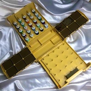 Vintage Home Chest Folding Storage Caddy Spool Thread Sewing Box with thread